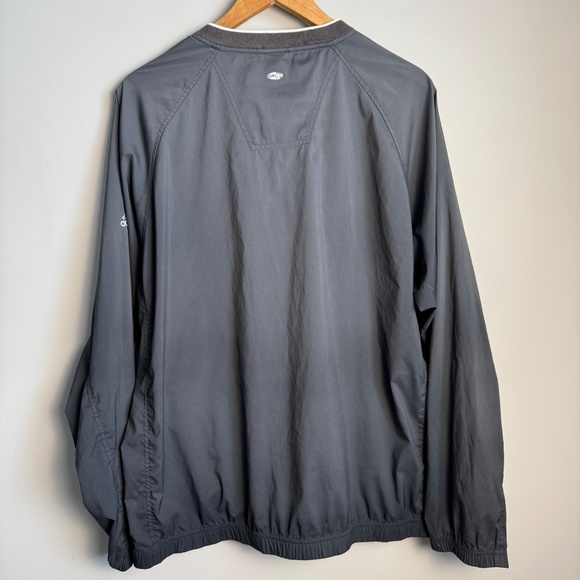 Adidas Men's Outdoor Long Sleeve Pullover Windbreaker Golf Jacket Black Large - Picture 6 of 16